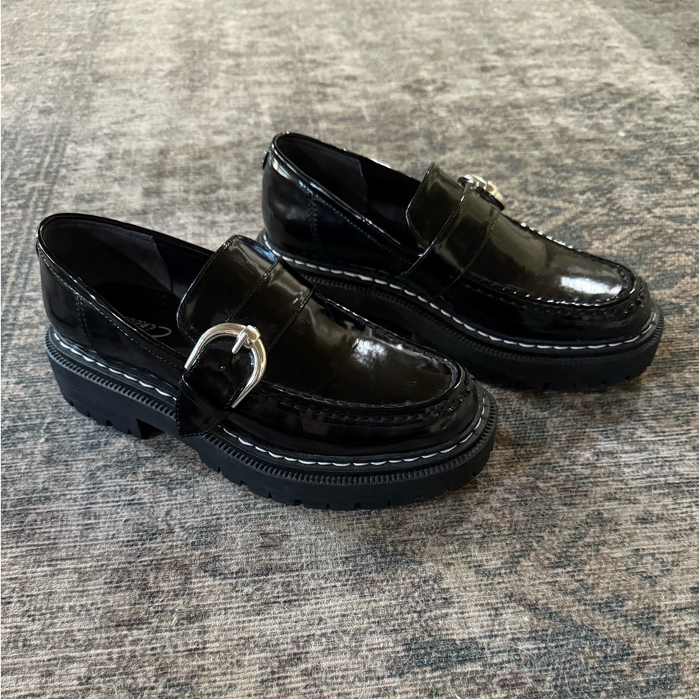 Circus by Sam Edelman Women’s Glossy Black Loafers